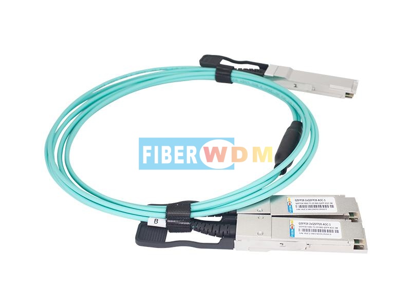 100G QSFP28 to 2x 50G QSFP28 AOC Transceiver