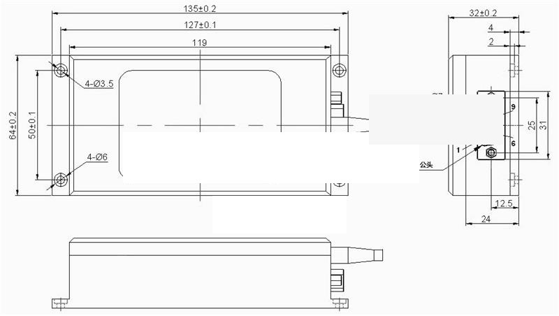 1X4 Step-index multimode fiber Optical switch