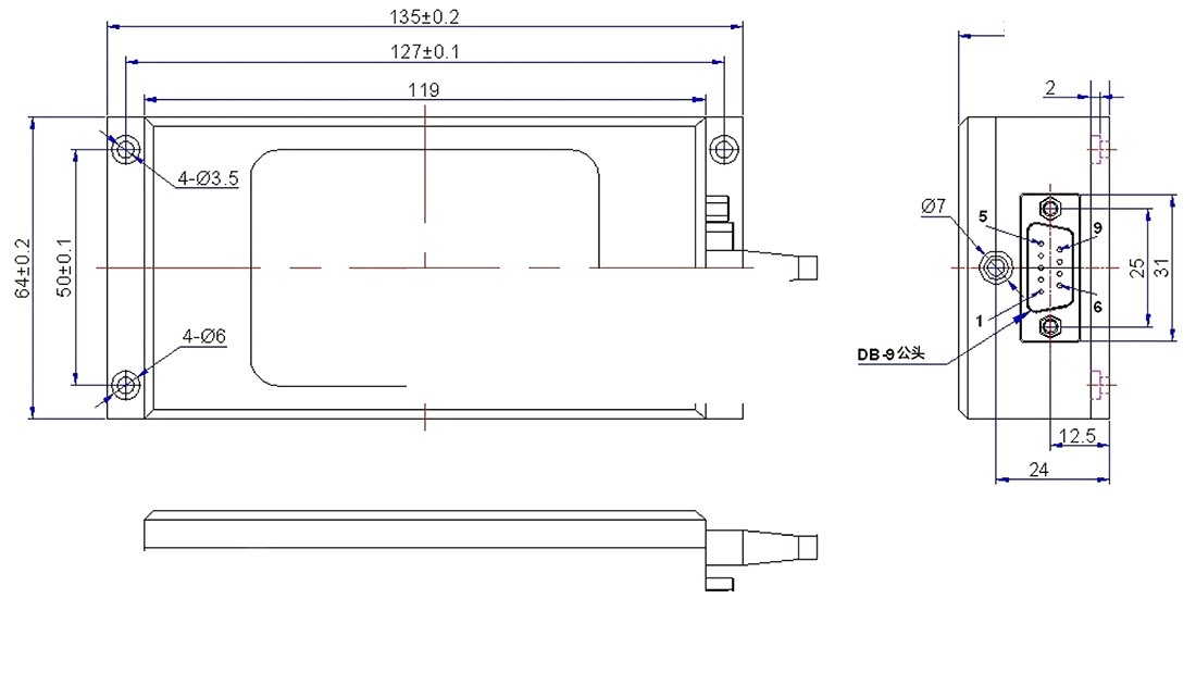 1X8 900-1700nm 300um Optical Switch