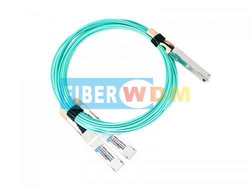 200G QSFP56 SR4 to 2xQSFP28 SR2 AOC Transceiver