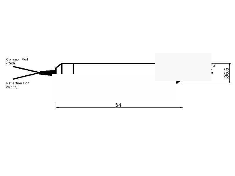 3 Port 200GHZ DWDM filter DWDM ITU Component
