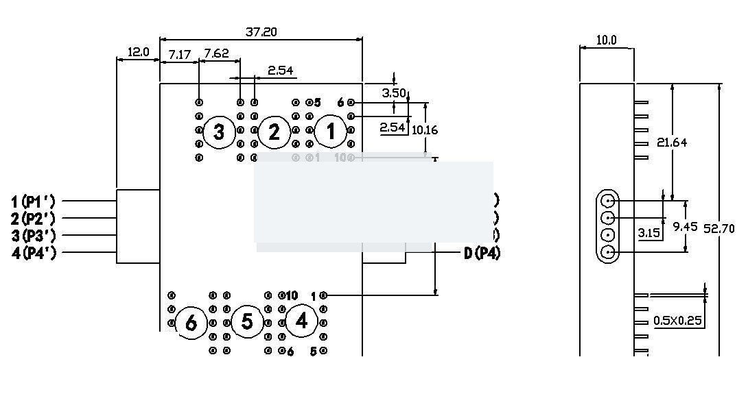 4x4 Mechanical Optical Switch