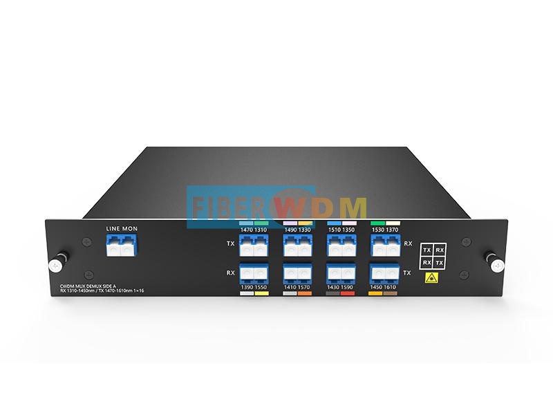 8CH(16Wave) Single-Fiber Bidirectional CWDM WithMonitor Port LGX Box Module