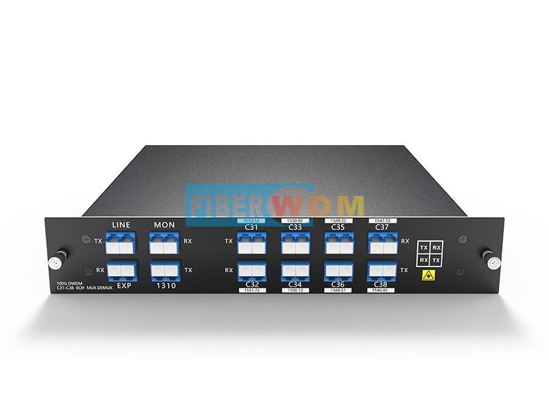 8CH Dual-Fiber Bidirectional C31-C38 DWDM WDM Mux/Demux LGX Box Module
