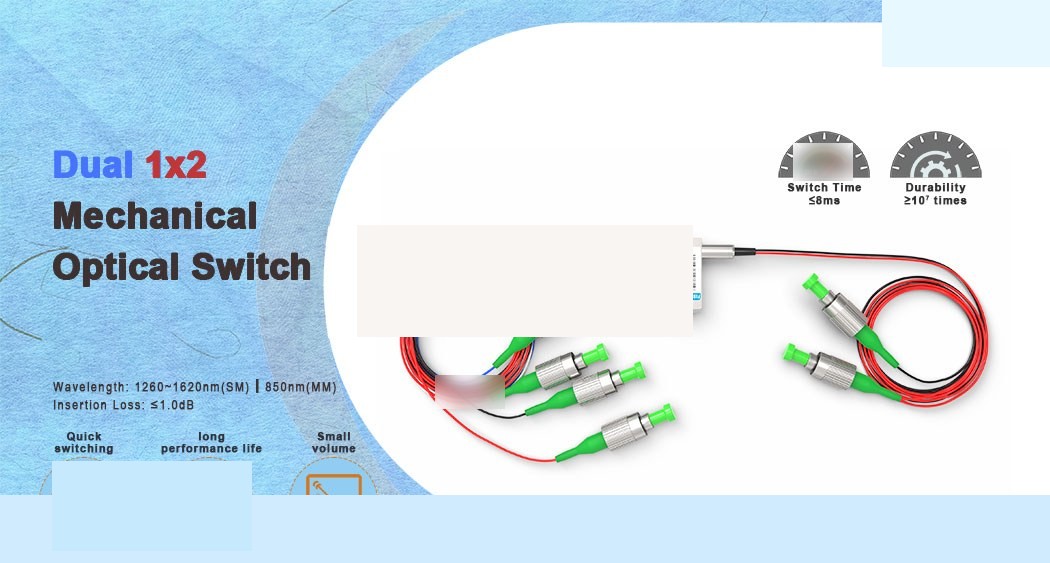 Dual 1x2 Mechanical Optical Switch