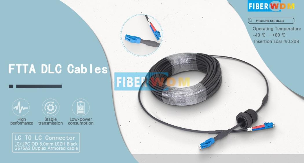 FTTA DLC-DLC-UPC SM 2C 5.0 Armored Cable