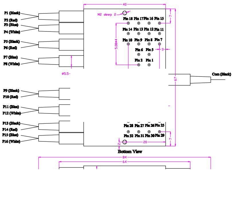 M1x16 Magnet Fiber Optical Switch