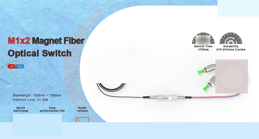 M1x2 Magnet Fiber Optical Switch