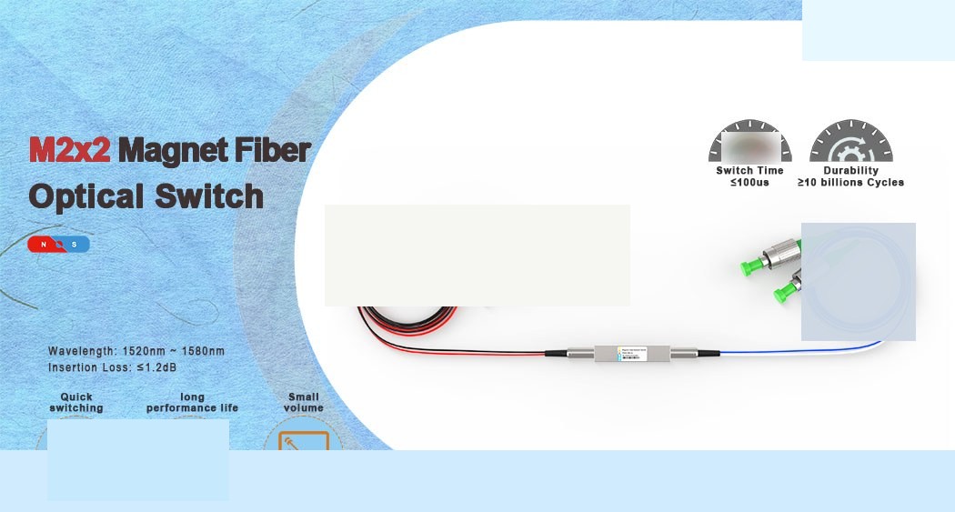 M2x2 Magnet Fiber Optical Switch