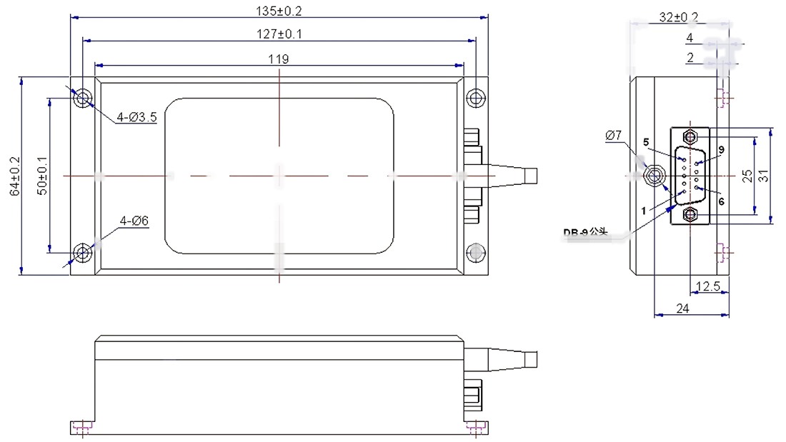 1X8 900-1700nm 300um Optical Switch