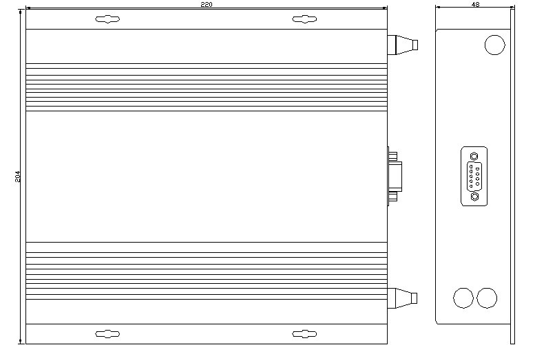 1X8 900-1700nm 600um Mechanical Optical Switch 0.5m fiber, SMA905 connectors