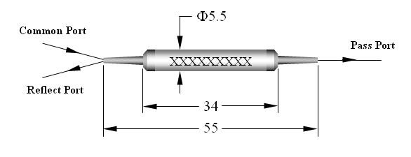 3port 100GHz High Power DWDM C-BAND ITU Component