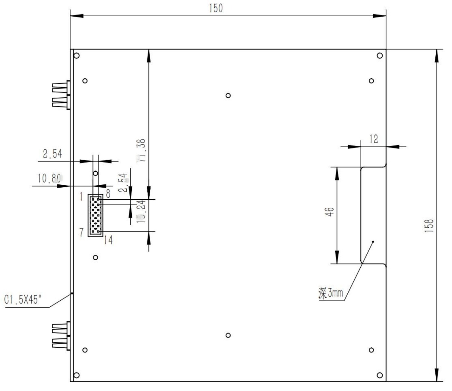 PM (Polarization-maintaining) 1X12 MEMS Fiber Optical Switch 1550nm 0.9MM 0.5M PM Fiber FC/APC 158x150x29nm Module