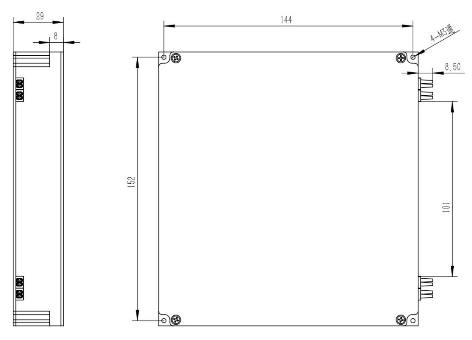 PM (Polarization-maintaining) 1X12 MEMS Fiber Optical Switch 1550nm 0.9MM 0.5M PM Fiber FC/APC 158x150x29nm Module